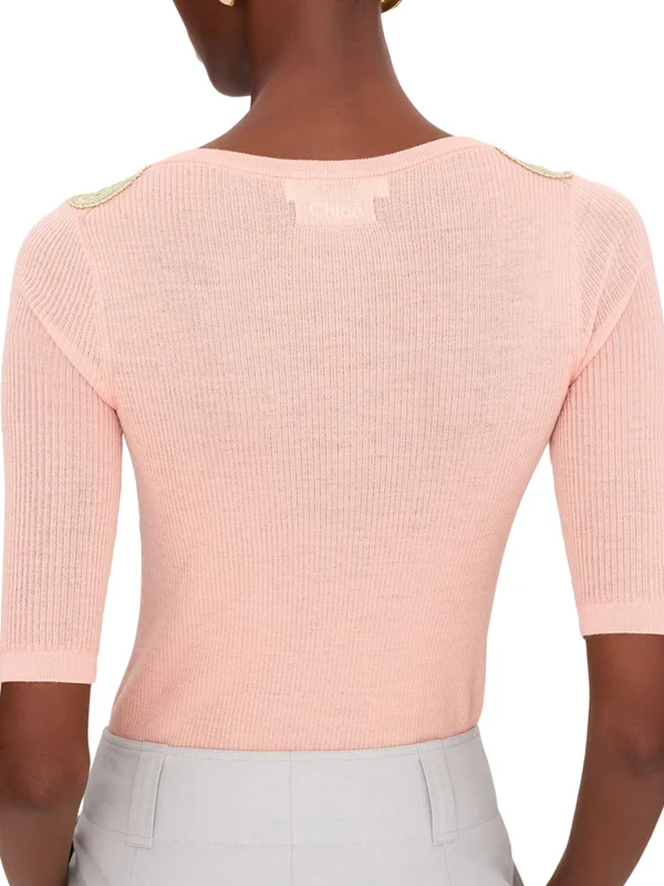 Chloe Pink Knitted - Image 3