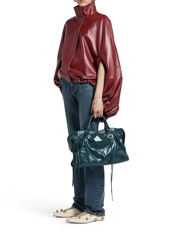 Balenciaga Burgundy Cape - Image 2