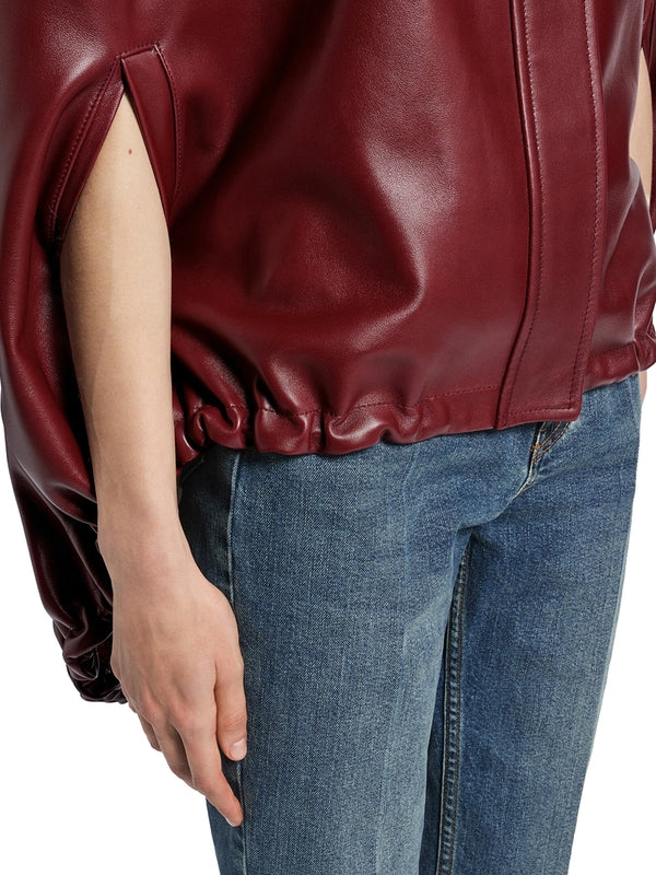 Balenciaga Burgundy Cape - Image 6