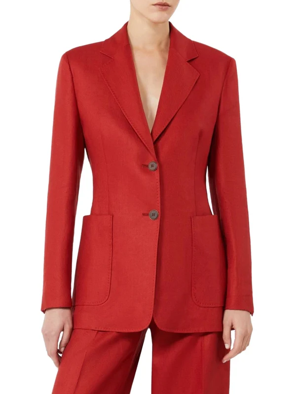 Max Mara Red Tailored Jackets - Image 3
