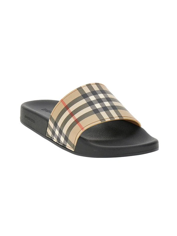 Burberry Beige Slides - Image 2