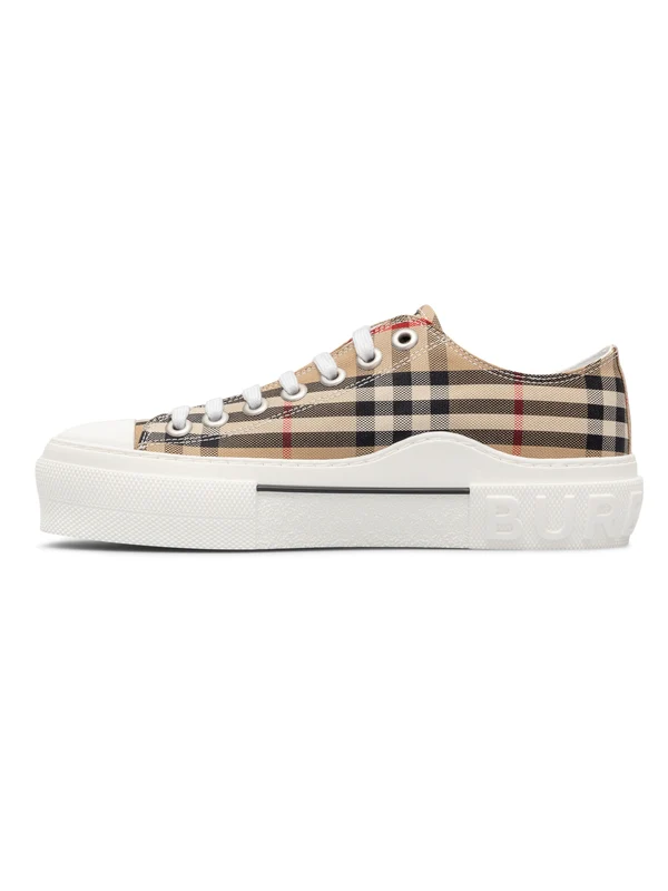 Burberry Beige Low Top Sneakers - Image 2