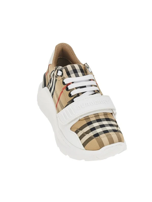 Burberry Beige Low Top Sneakers - Image 2