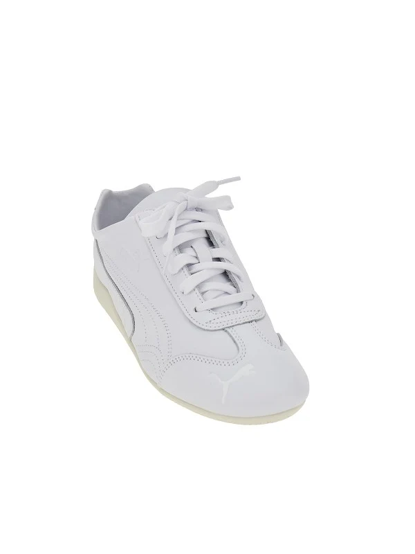 Puma White Low Top Sneakers - Image 2
