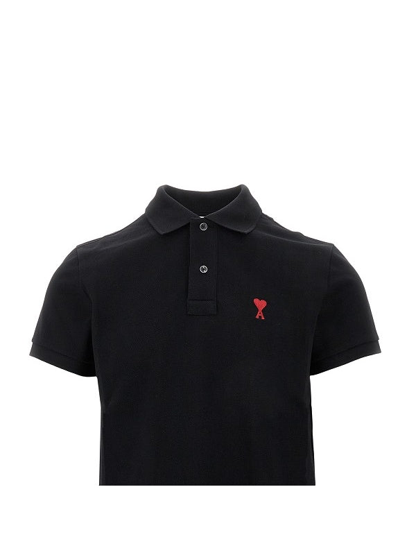 Ami Black Polo Shirts - Image 2