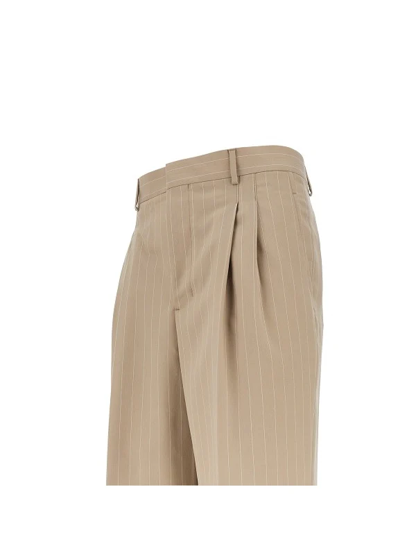 Ami Beige Tailored Pants - Image 2