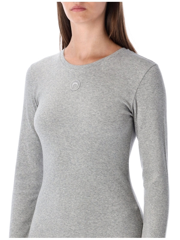 Marine Serre Gray Mini Dress - Image 3