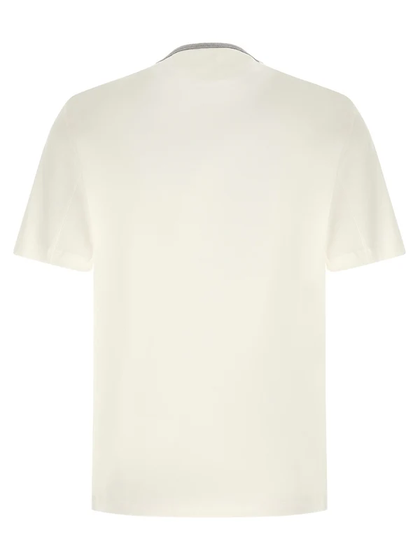 Brunello Cucinelli White Half Sleeve - Image 2
