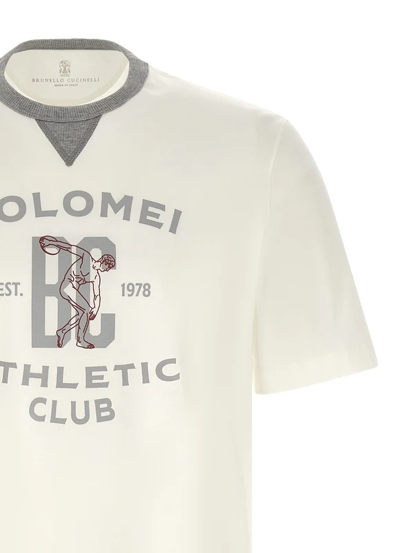 Brunello Cucinelli White Half Sleeve - Image 3