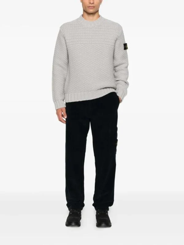 Stone Island Navy Casual Pants - Image 2