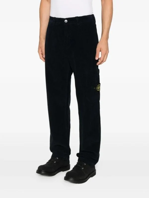 Stone Island Navy Casual Pants - Image 3