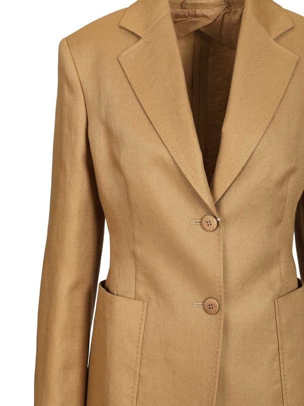 Max Mara Beige Tailored Jackets - Image 4