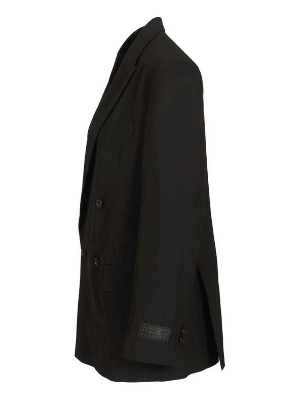 Mm6 Maison Margiela Black Tailored Jackets - Image 3