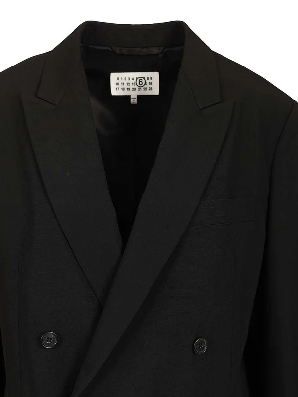 Mm6 Maison Margiela Black Tailored Jackets - Image 4