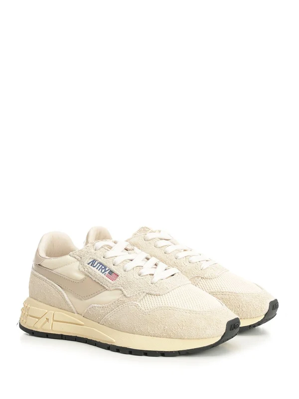 Autry Beige Low Top Sneakers - Image 2