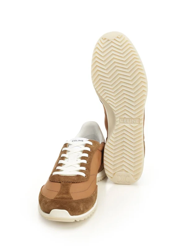 Celine Brown Low Top Sneakers - Image 5
