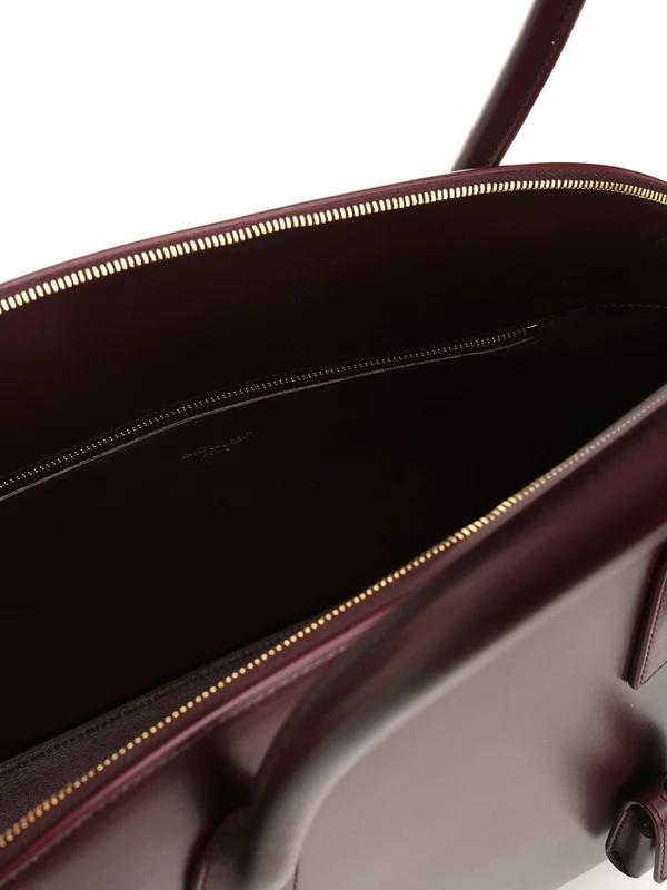 Saint Laurent Burgundy Tote Bags - Image 4
