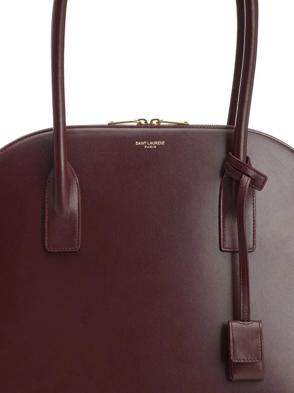 Saint Laurent Burgundy Tote Bags - Image 5