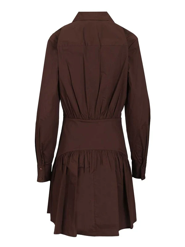 Staud Brown Mini Dress - Image 2