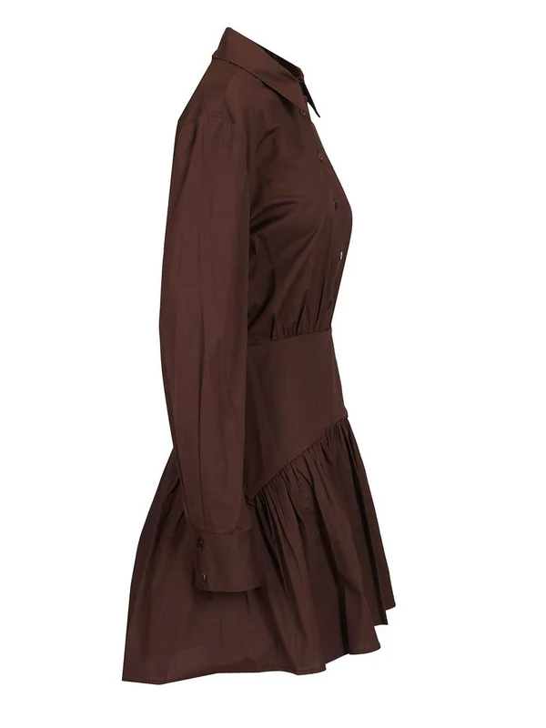 Staud Brown Mini Dress - Image 3