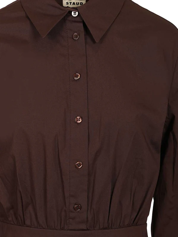 Staud Brown Mini Dress - Image 4