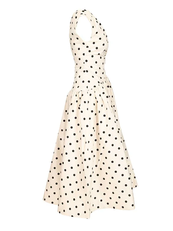 Self-Portrait Ivory Midi Dress - Image 3