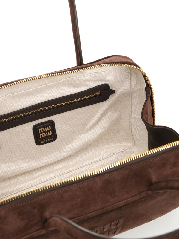 Miu Miu Brown Tote Bags - Image 4
