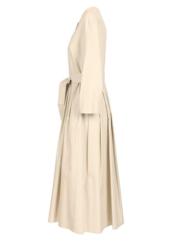 S Max Mara Beige Midi Dress - Image 3