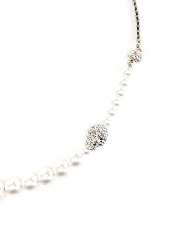 Alexander Mcqueen White Silver Necklaces - Image 2