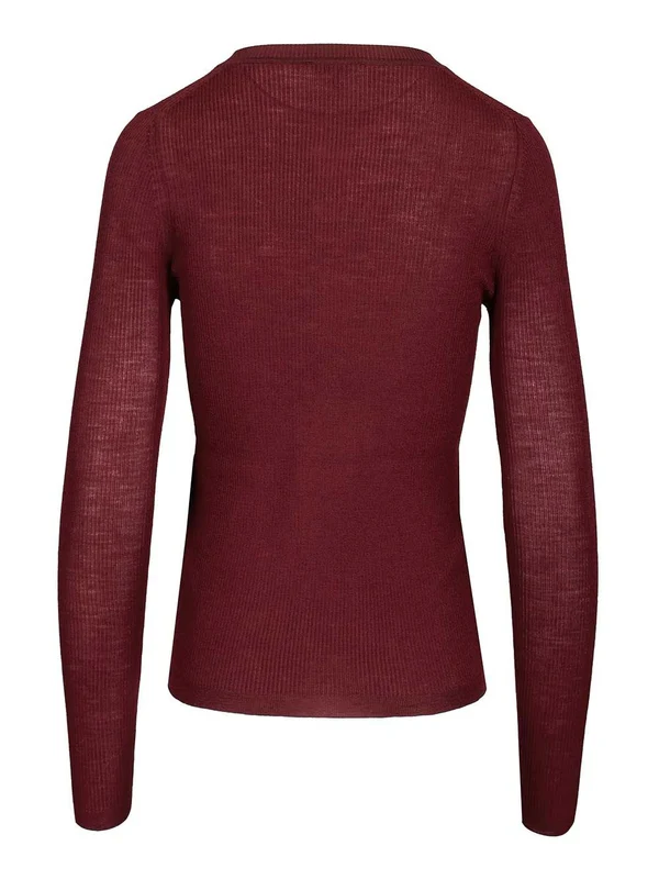 Chloe Burgundy Long Sleeve - Image 2