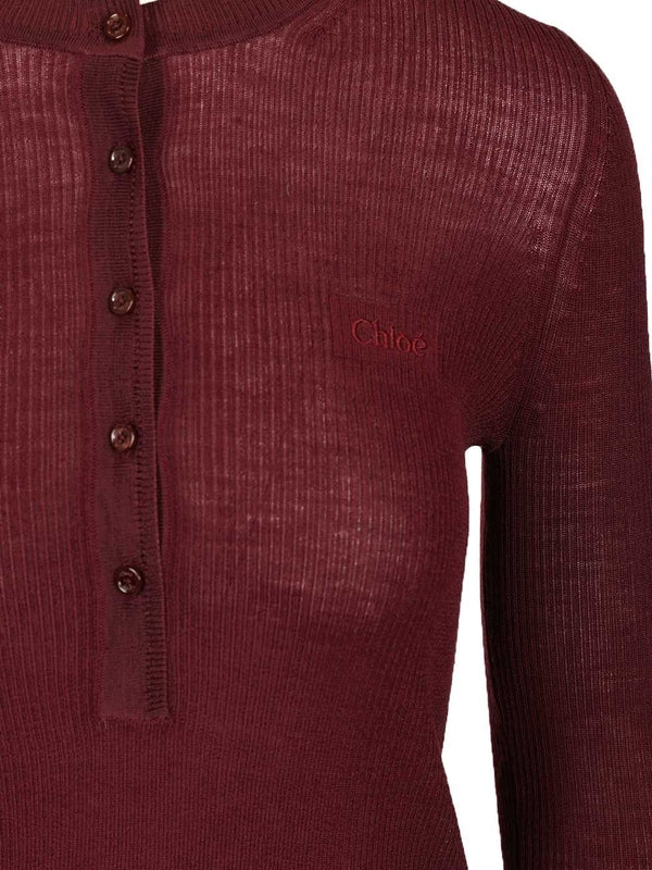 Chloe Burgundy Long Sleeve - Image 4