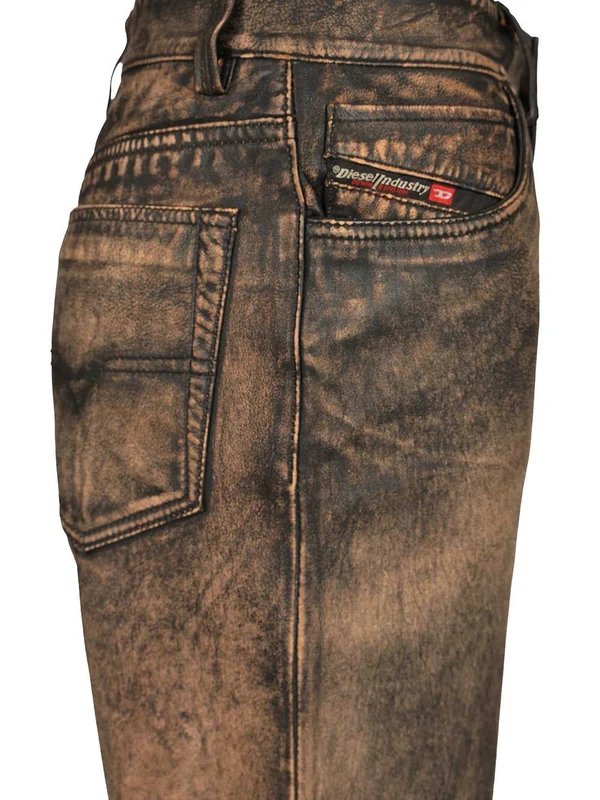 Diesel Brown Denim Pants - Image 4