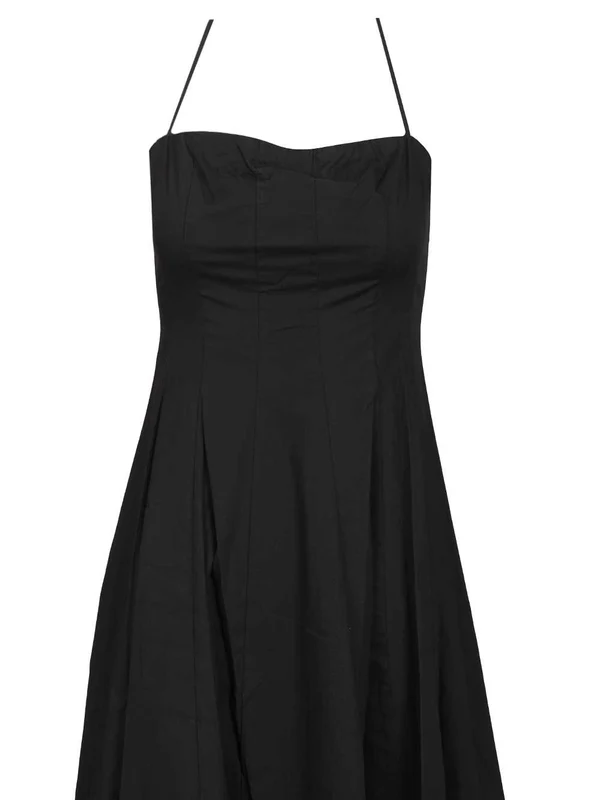 Staud Black Midi Dress - Image 4