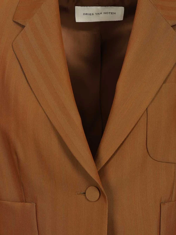 Dries Van Noten Brown Tailored Jackets - Image 3