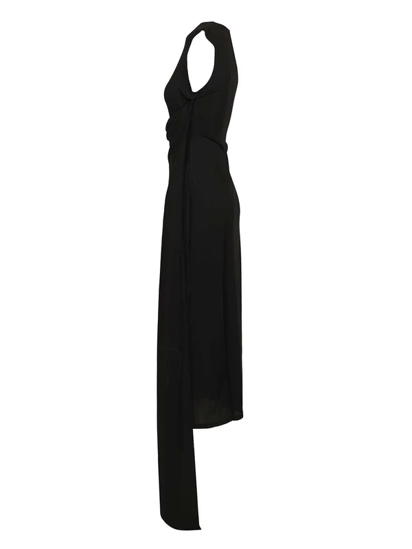 Ami Black Long Dress - Image 3