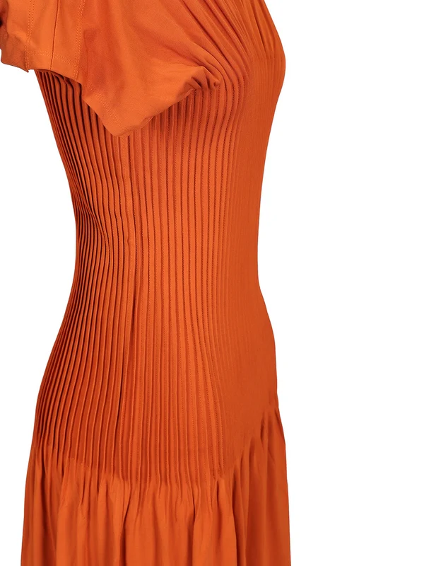 Toteme Orange Long Dress - Image 4