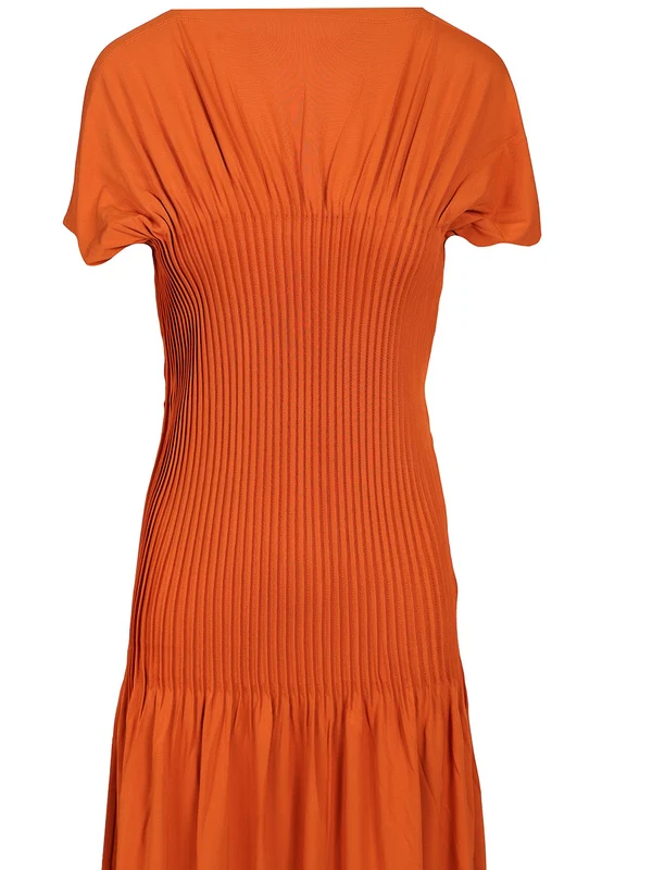 Toteme Orange Long Dress - Image 5
