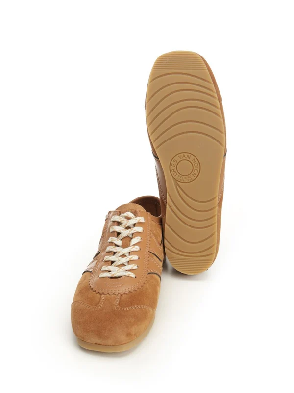 Dries Van Noten Brown Low Top Sneakers - Image 10