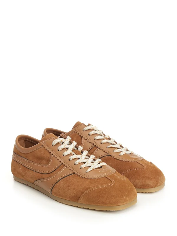 Dries Van Noten Brown Low Top Sneakers - Image 2