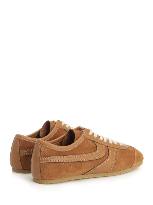 Dries Van Noten Brown Low Top Sneakers - Image 3