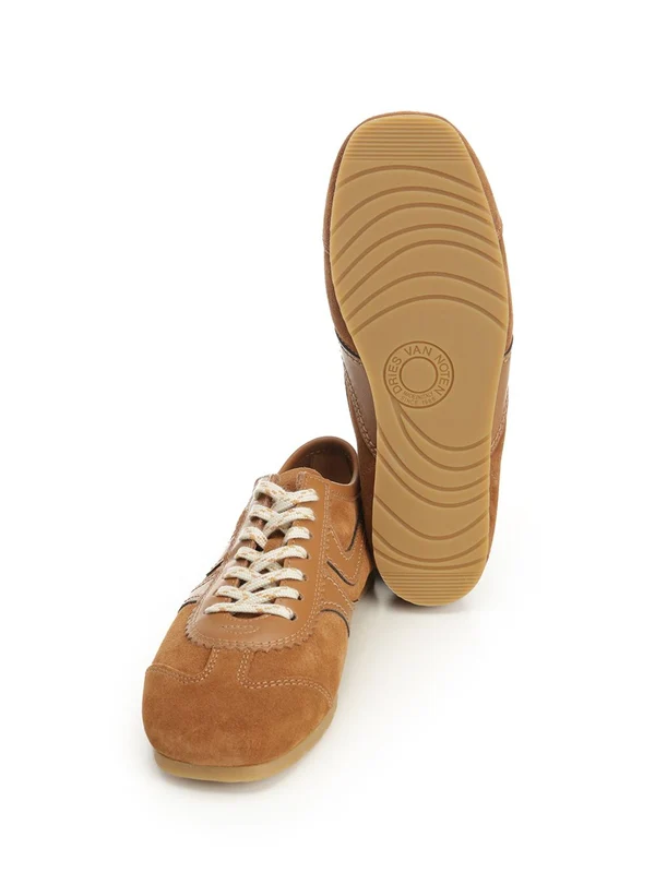 Dries Van Noten Brown Low Top Sneakers - Image 5
