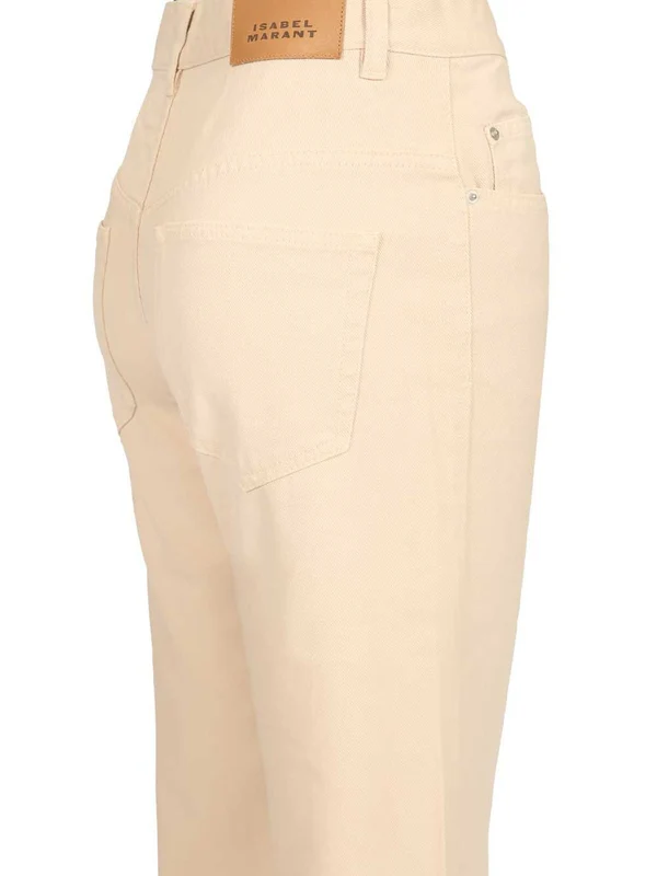 Isabel Marant Beige Denim Pants - Image 4