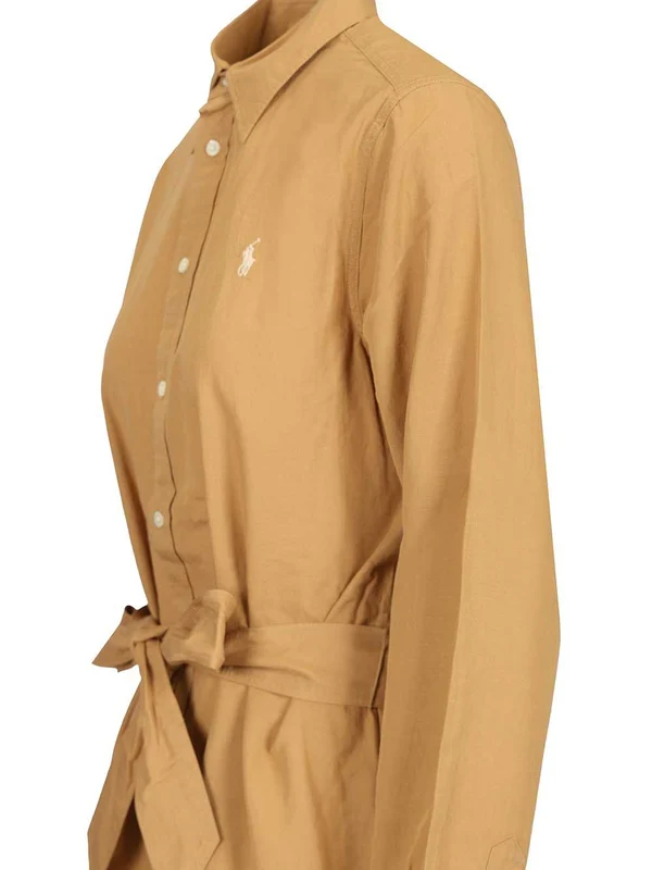Polo Ralph Lauren Beige Midi Dress - Image 3