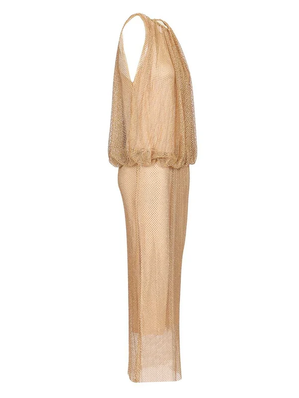 Sportmax Beige Midi Dress - Image 3