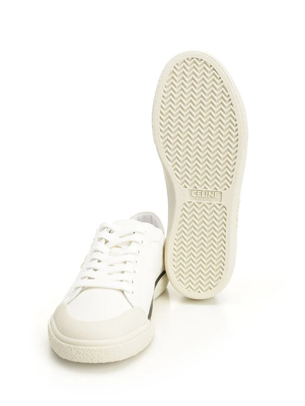 Celine White Low Top Sneakers - Image 5