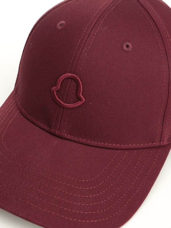 Moncler Burgundy Cap - Image 4