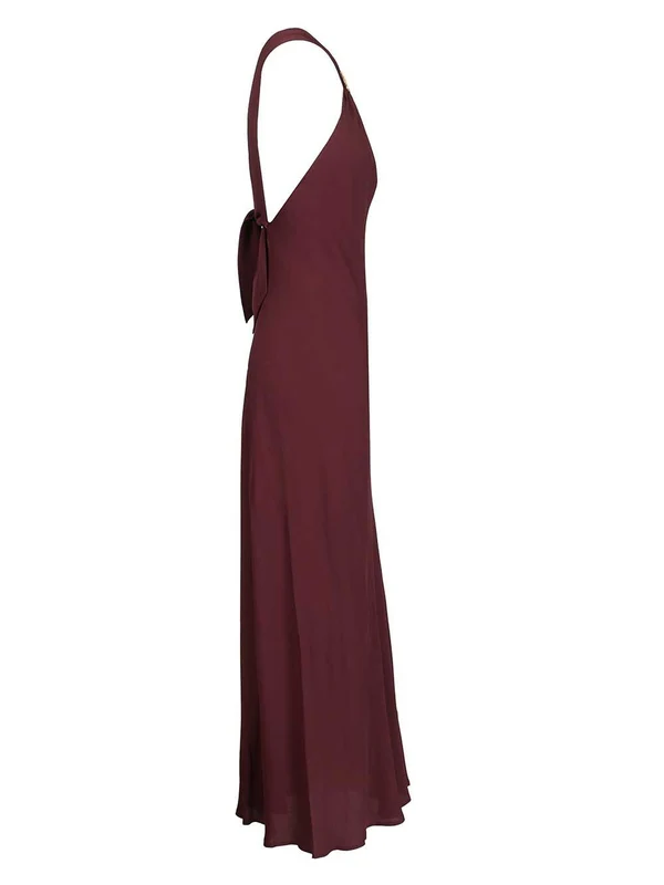 Forte_Forte Burgundy Long Dress - Image 3