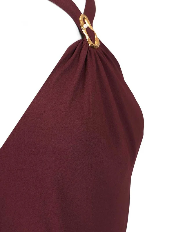 Forte_Forte Burgundy Long Dress - Image 5