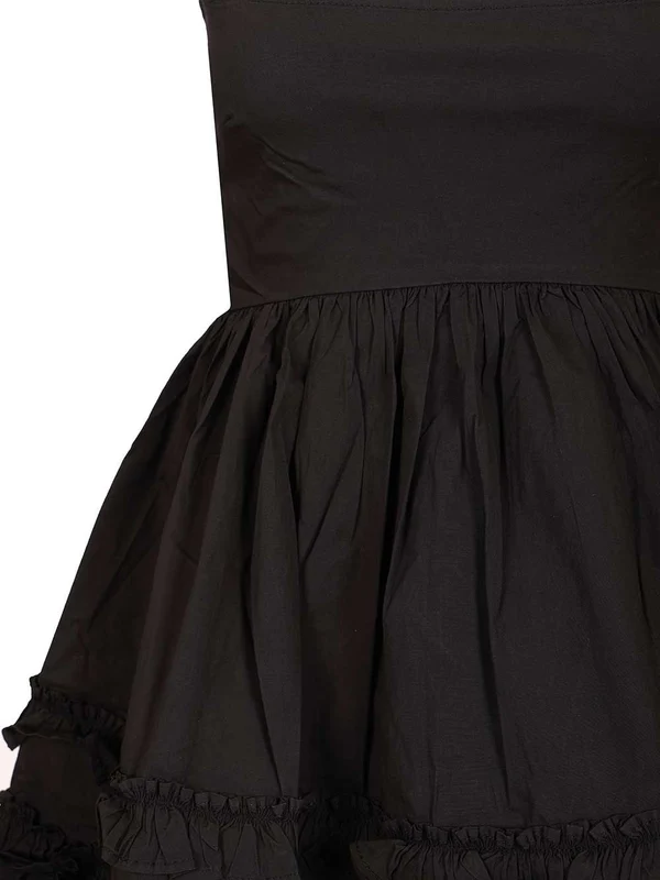 Ganni Black Mini Dress - Image 4