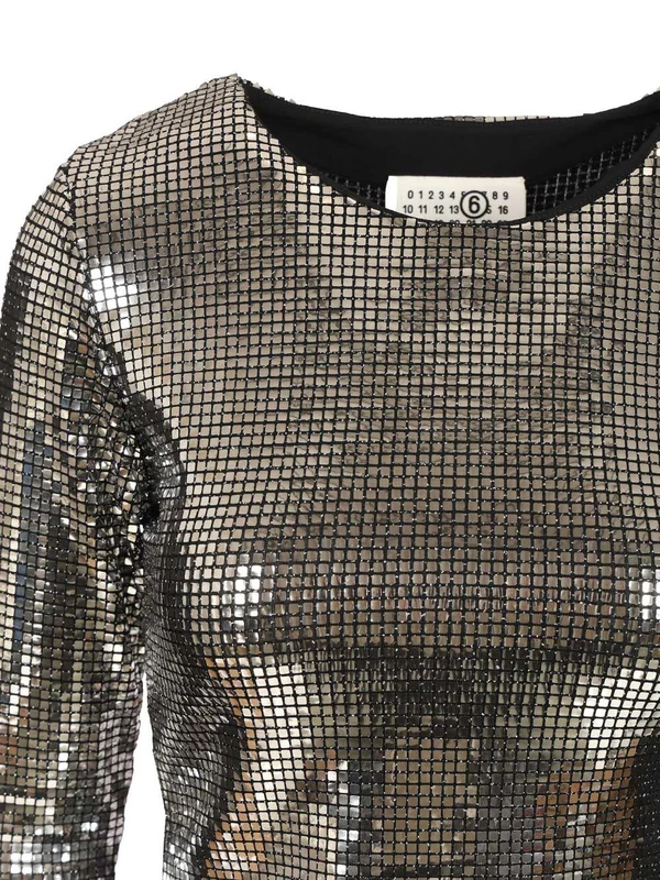 Mm6 Maison Margiela Silver Long Sleeve - Image 4
